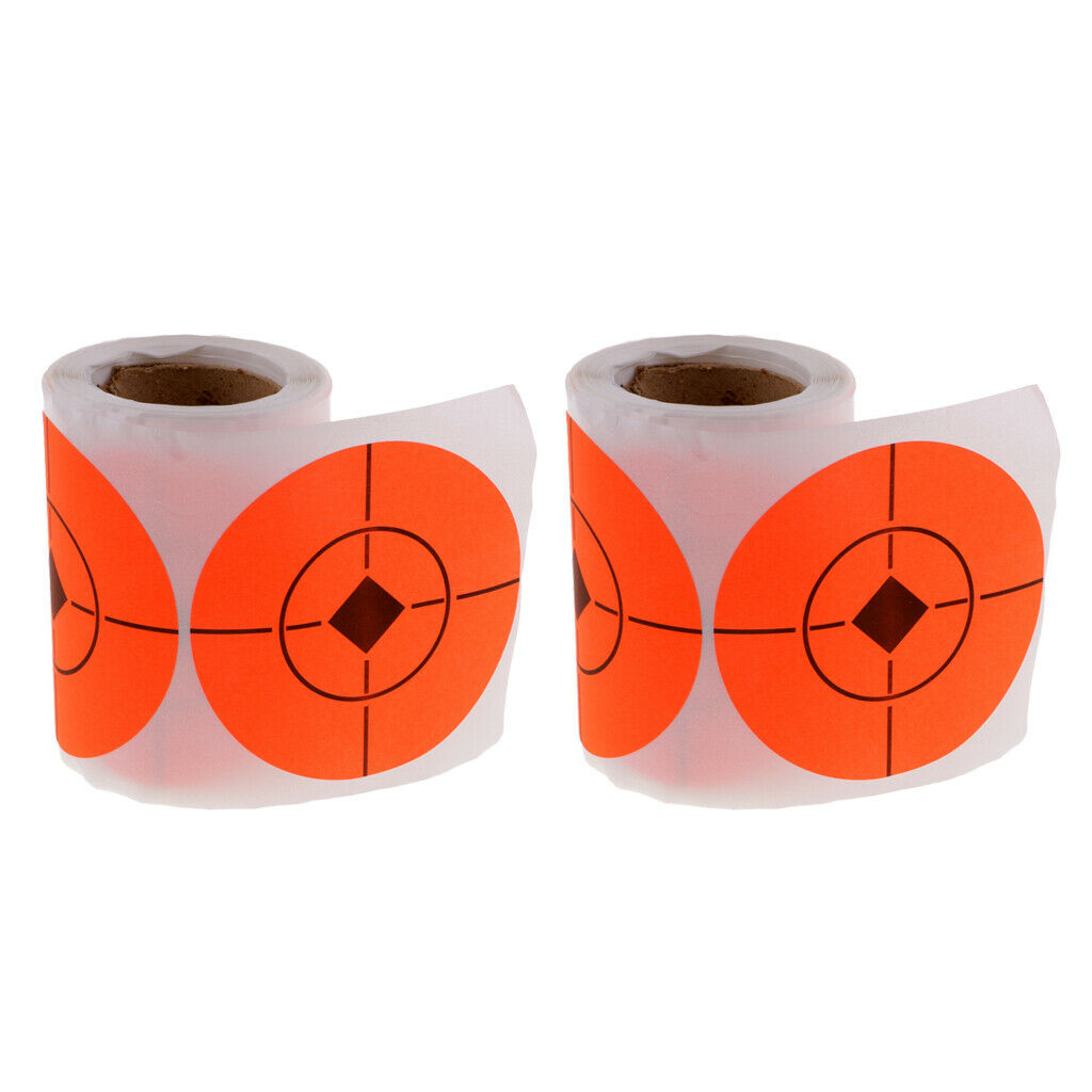2 rolls Lots Shooting Paper Targets Striking Reactive Splatter Stickers