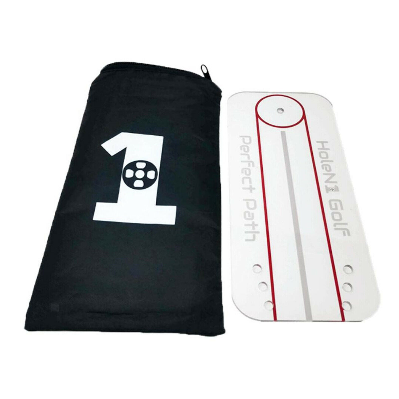 Portable Golf Putting Aid Swing Trainer Batting Hitting Putting Tutor Tool