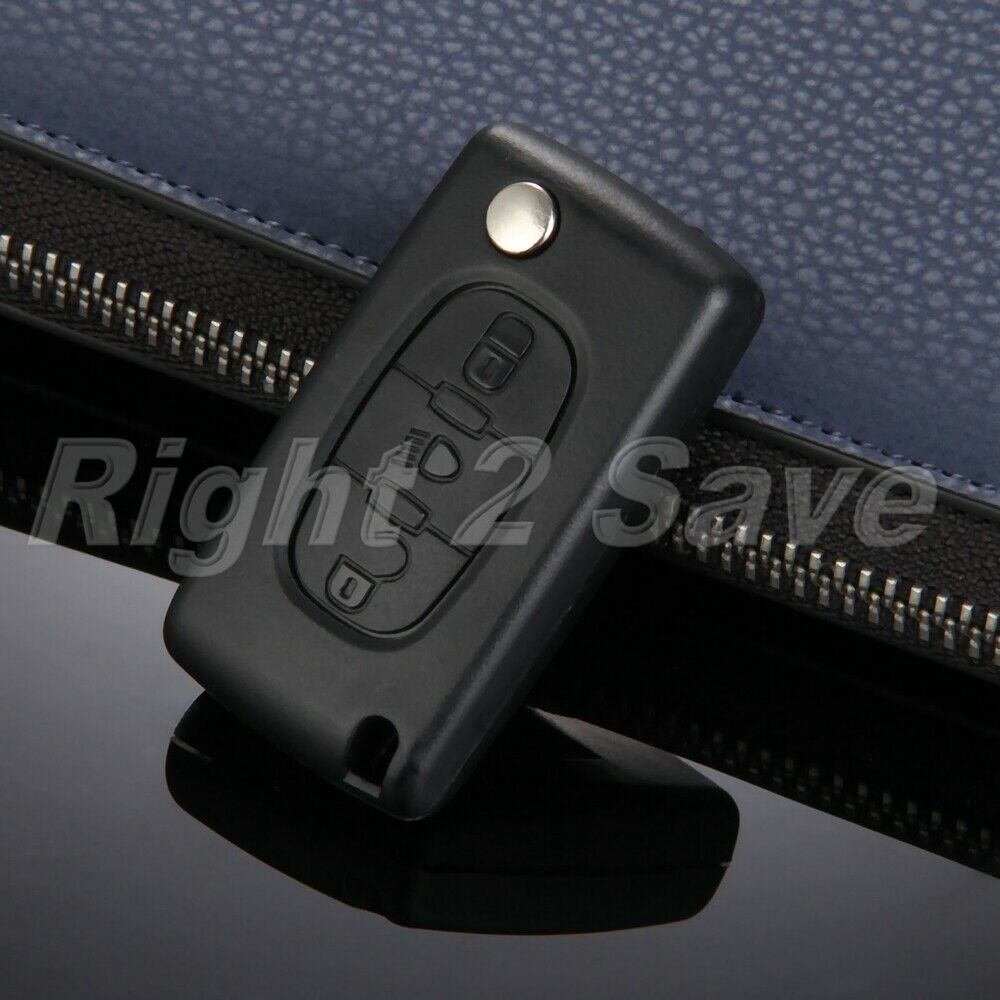 Remote Key Case 3 buttons Key Blade Uncut Compatible with Citreon C2 C3 C4 C5 C6