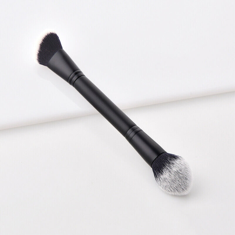Double Ended Contour Brush Sculpting Brush Blush Makeup Brushes Cosmetic .l8