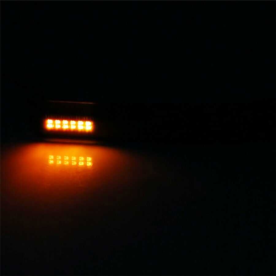 Pair LED Side Mirror Reflector Turn Signal Light Smoked lens For Ford F150 09-14