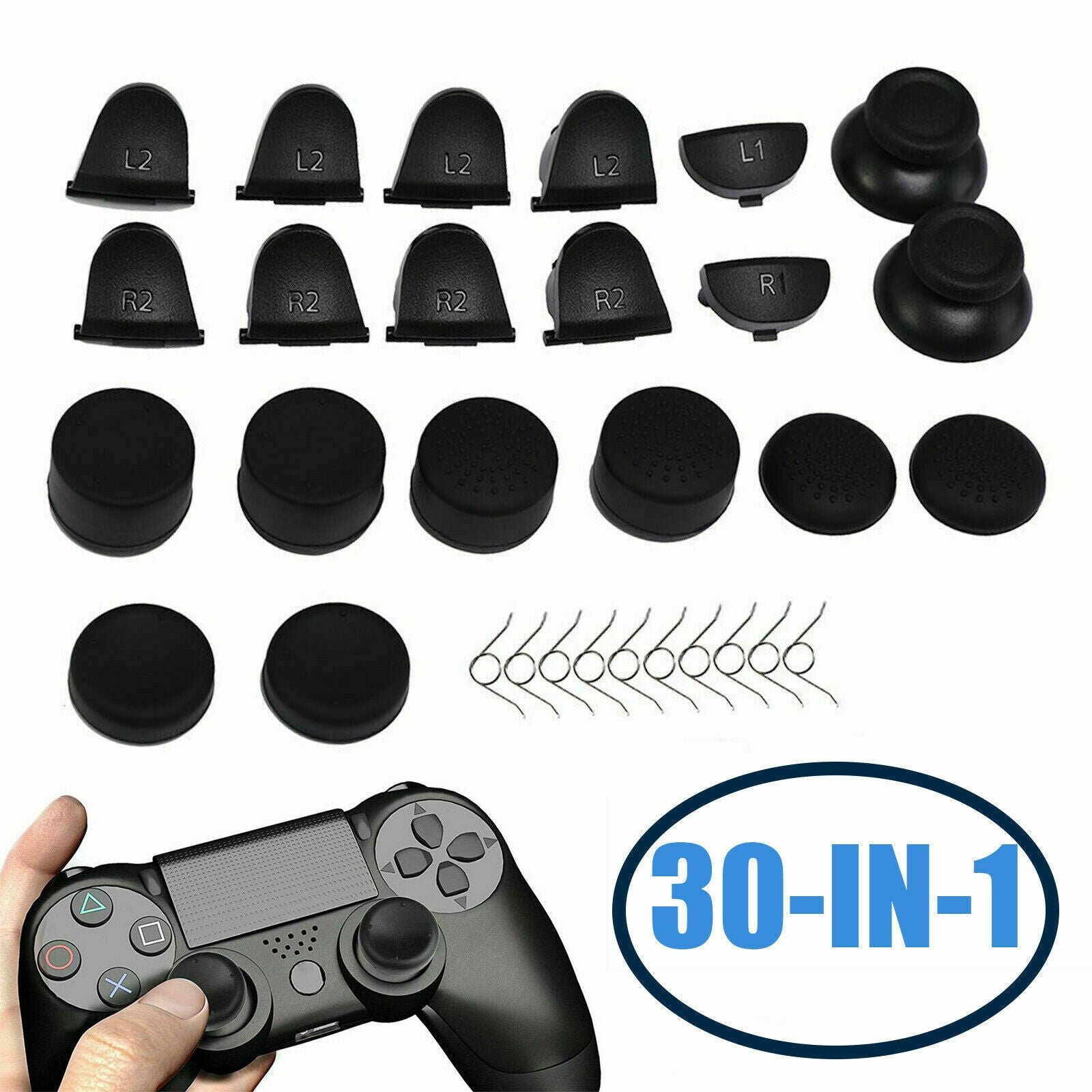 L2 R2 L1 R1 Trigger Replacement Parts Joysticks Thumbstick For PS4 Controller