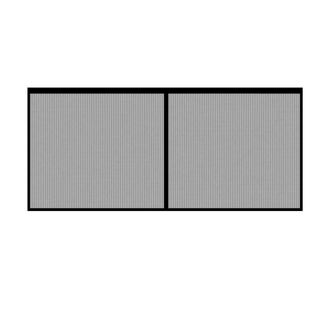 Magnetic Garage Door Screen 13x6.5FT Heavy Duty Door Screen Curtain Black