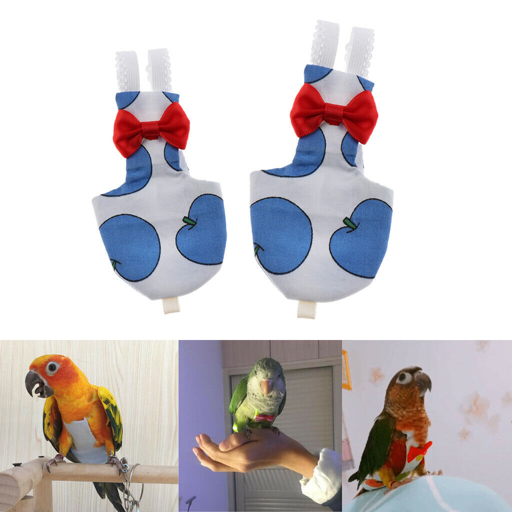 2 Pcs Breathable Bird Parrot Diaper Soft Nappy Bird Diaper Comfortable Cover