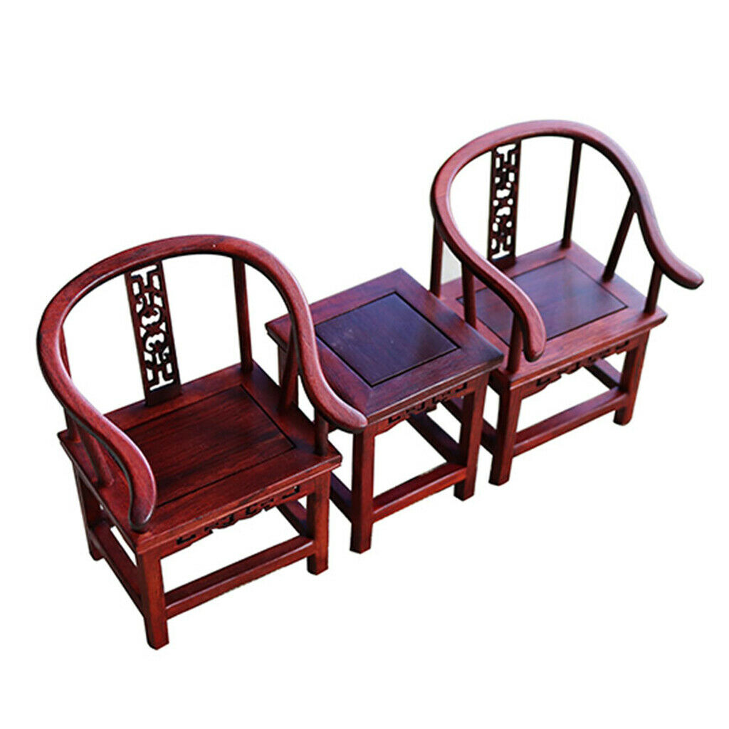 1/6 Retro Tea Coffee Table Chair for Home Decor Blythe Accessory