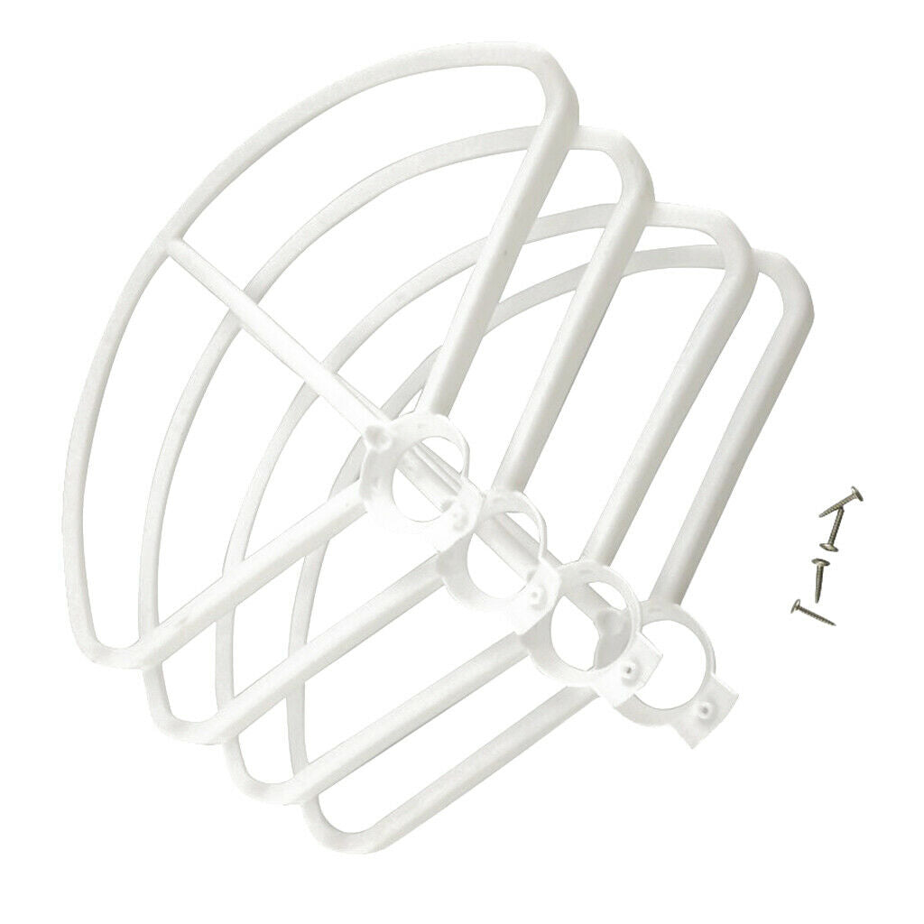 4 Pieces Propeller Protective Cover for MJX B5W F20 Bugs 5W Aircrafts White