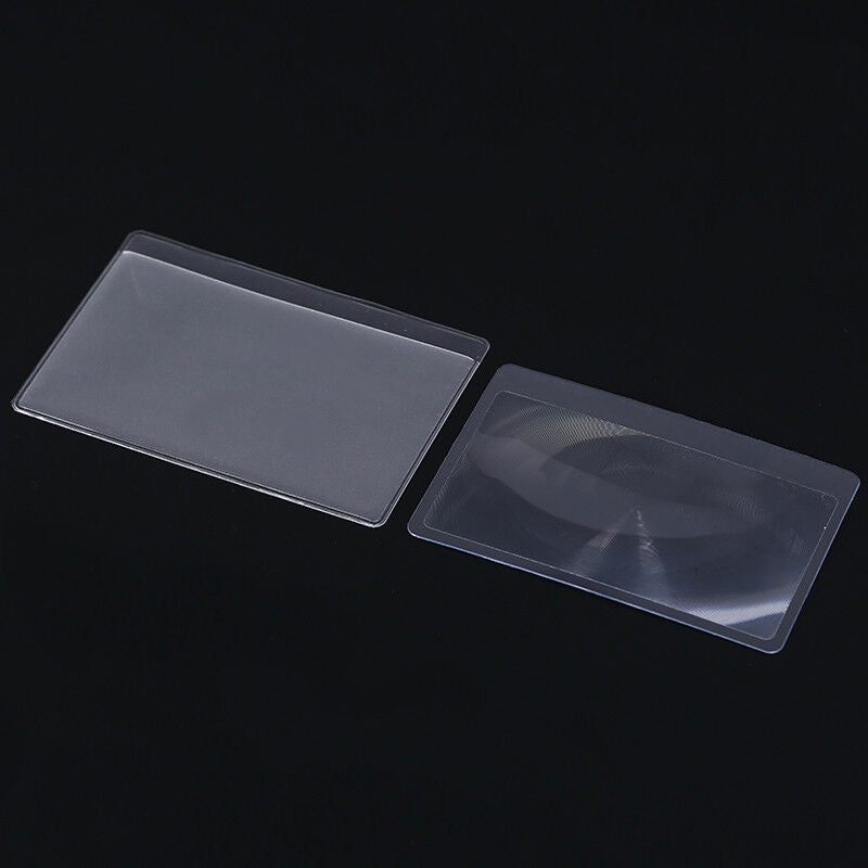 2pcs card magnifier multi tools pocket reading survival  camping travel ki.l8