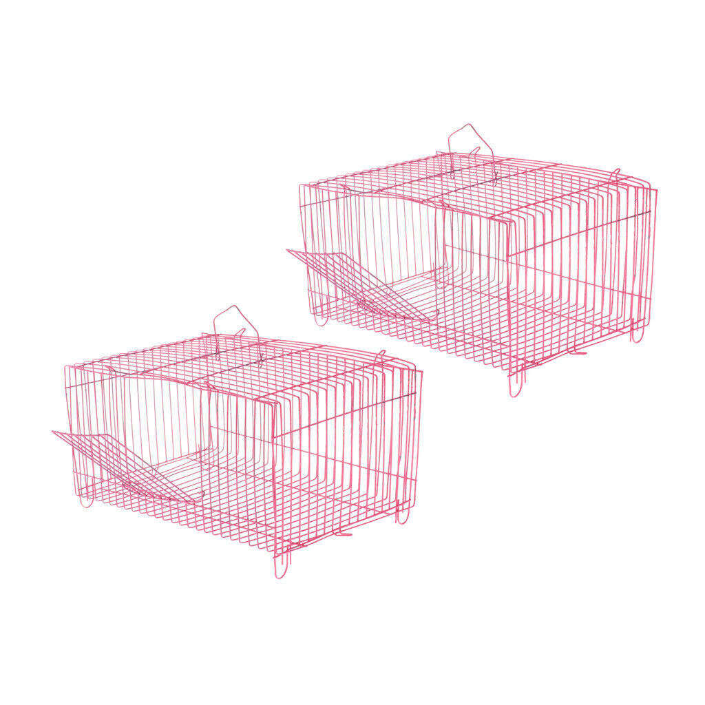 Foldable Hamster Cage Portable Small Pet Rabbit Carrier Folding Cage 2 Pack