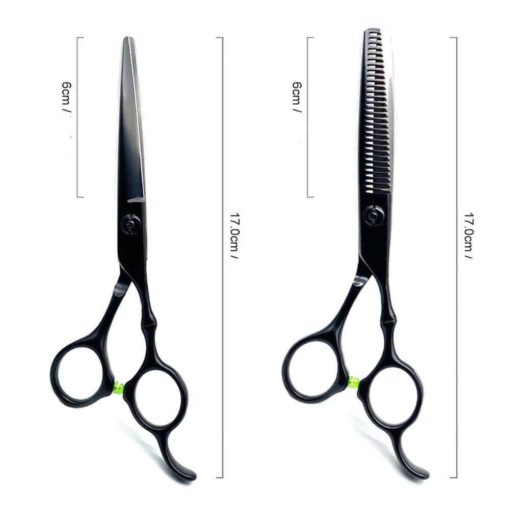 6Pcs Stainless Hairdressing Scissors Kit Hair Cutting Thinning Shears Sharp
