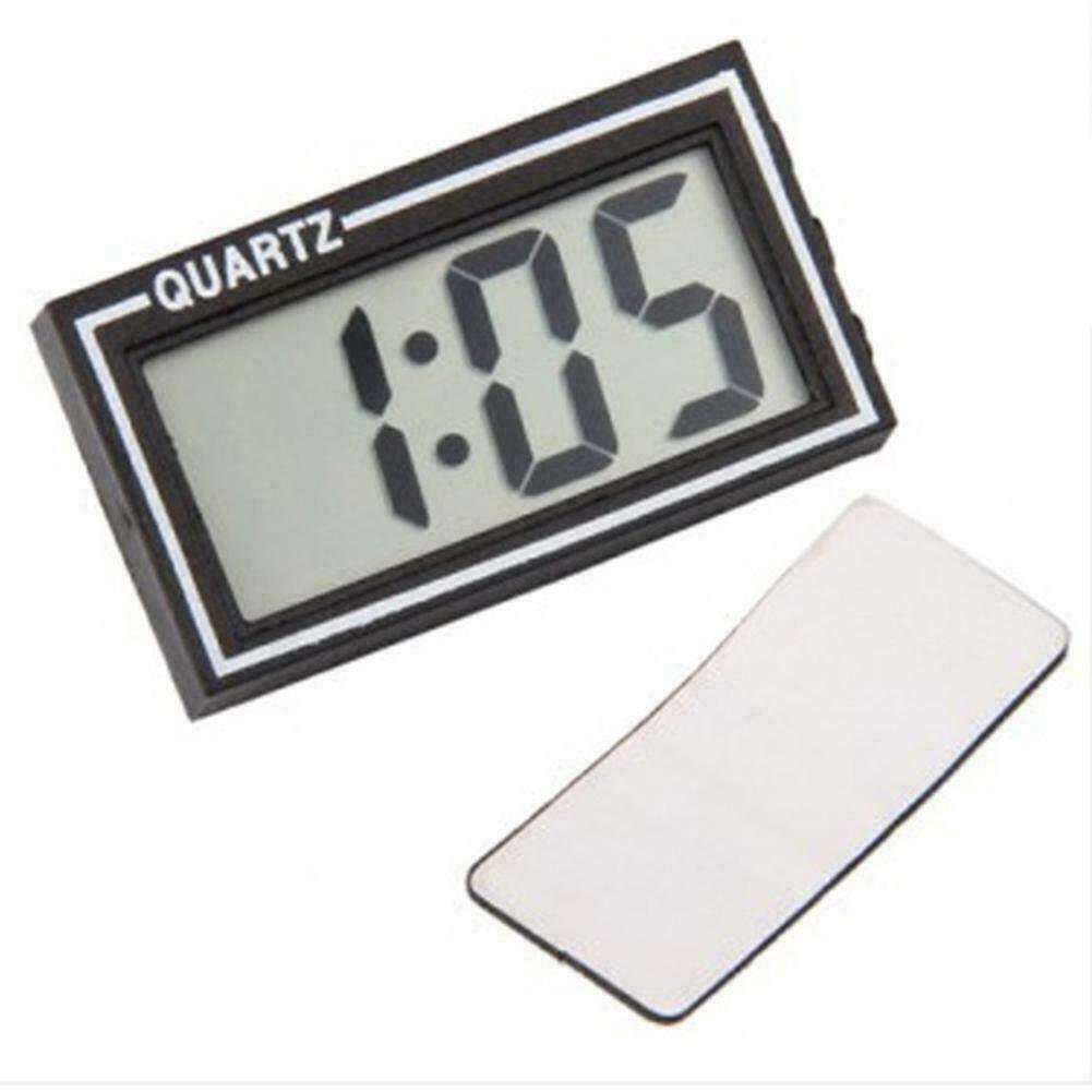 Auto Car Small Clock Digital LCD Screen Table/desk Dashboard Date Time Y1K5