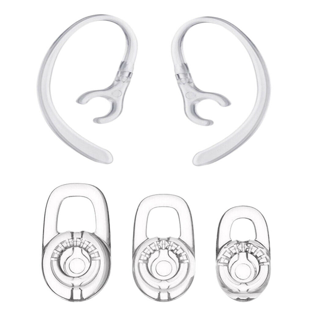 10X Replacement Eargel and Earhook for Plantronics M70, M90, M180, Voyager Edge