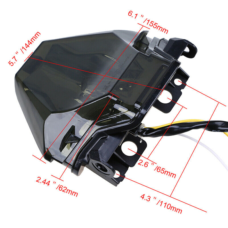 LED Rear Tail Light Brake Turn Signal Blinker For Yamaha YZFR3 YZR-R25 2013-2016