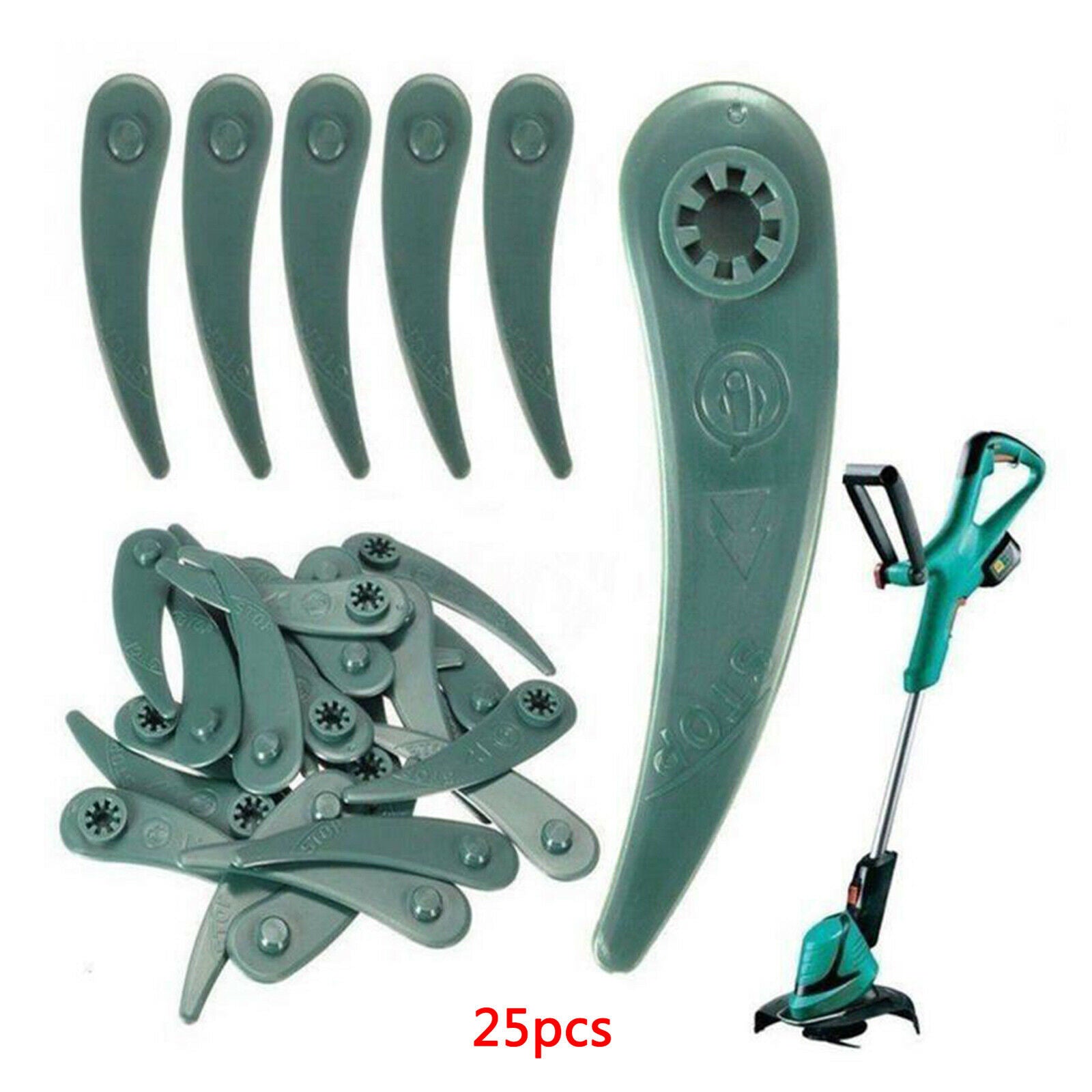Plastic Trimmer Blades for Bosch Cordless Handheld Grass Trimmer Attachments