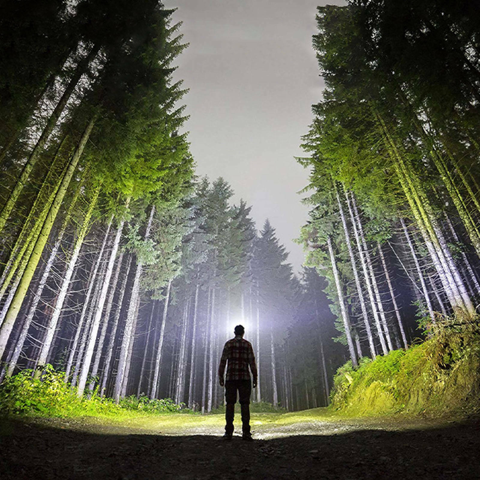 7 modes rechargeable head torch COB head torch for outdoor torch