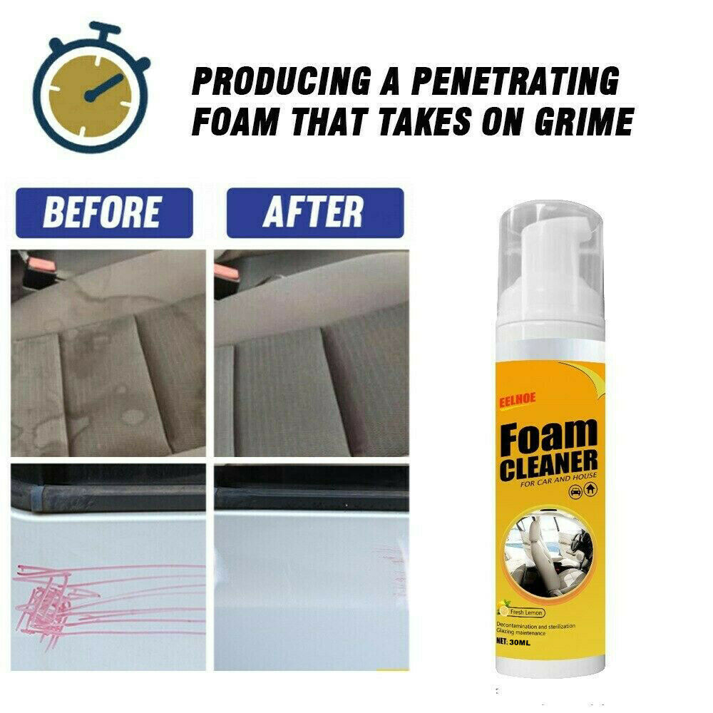 100 Multi-Purpose Cleaning AUTOMOIVE CAR Interior Cleaning Foam Cleaner Advanced