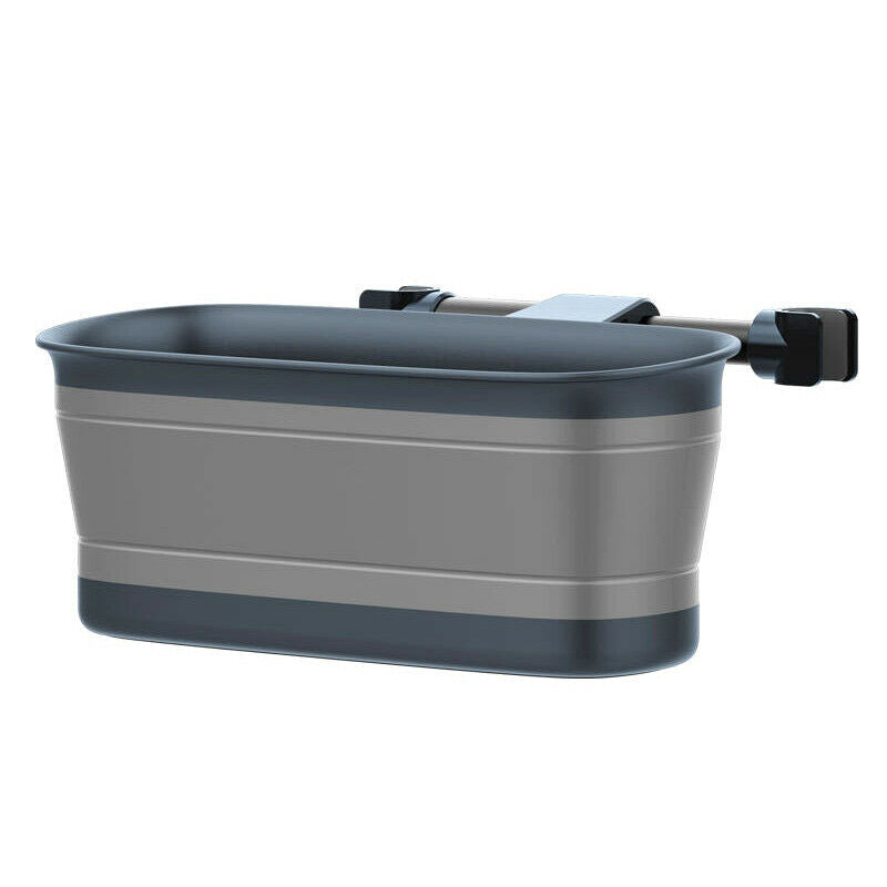 Car Seat Back Headrest Storage Box Pocket Folding Cup Holder Food Tray Trash Can