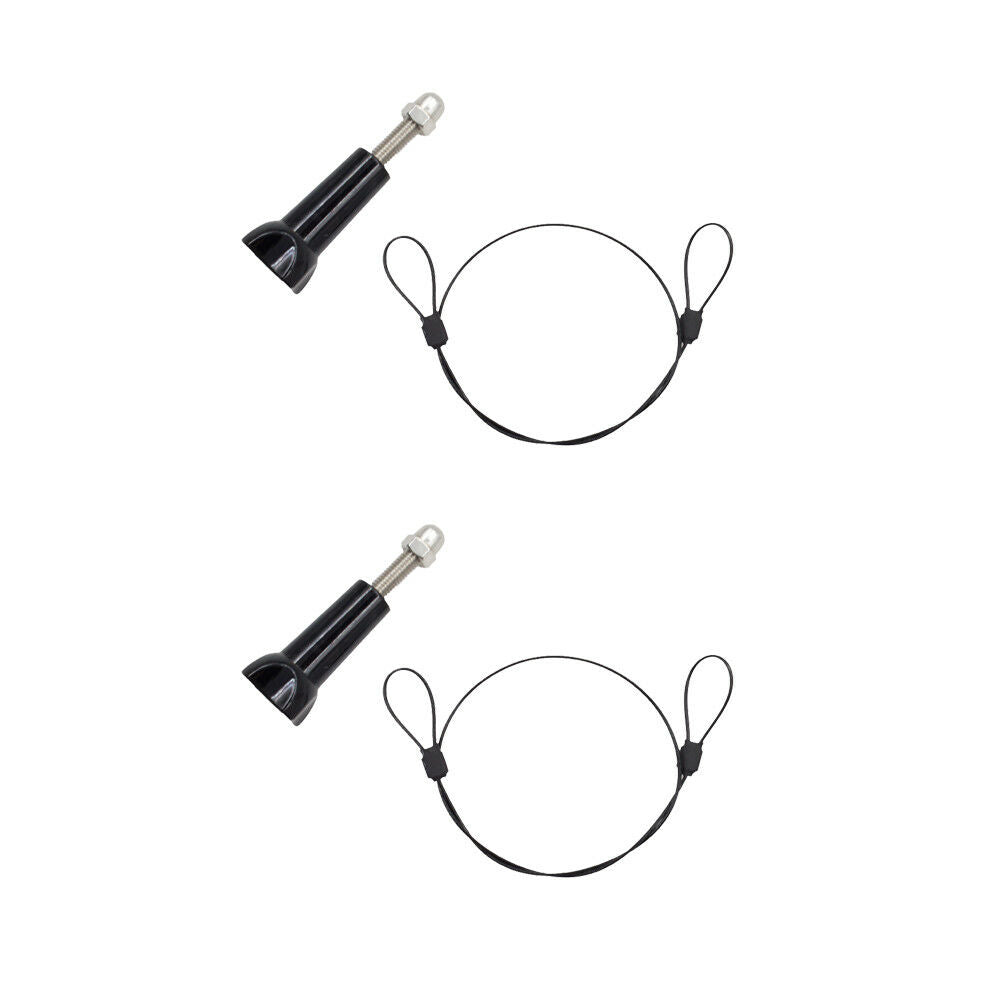 2 Pieces Camera Tether Safety Cable + Thumb Screw for   Action Camera