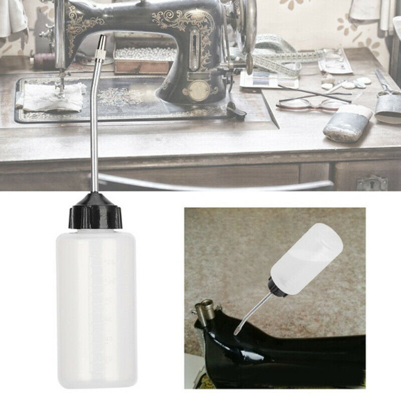 2PCS Plastic Long Nozzle Storage Pot Oil Dispenser Portable Sewing Oil Sp.l8