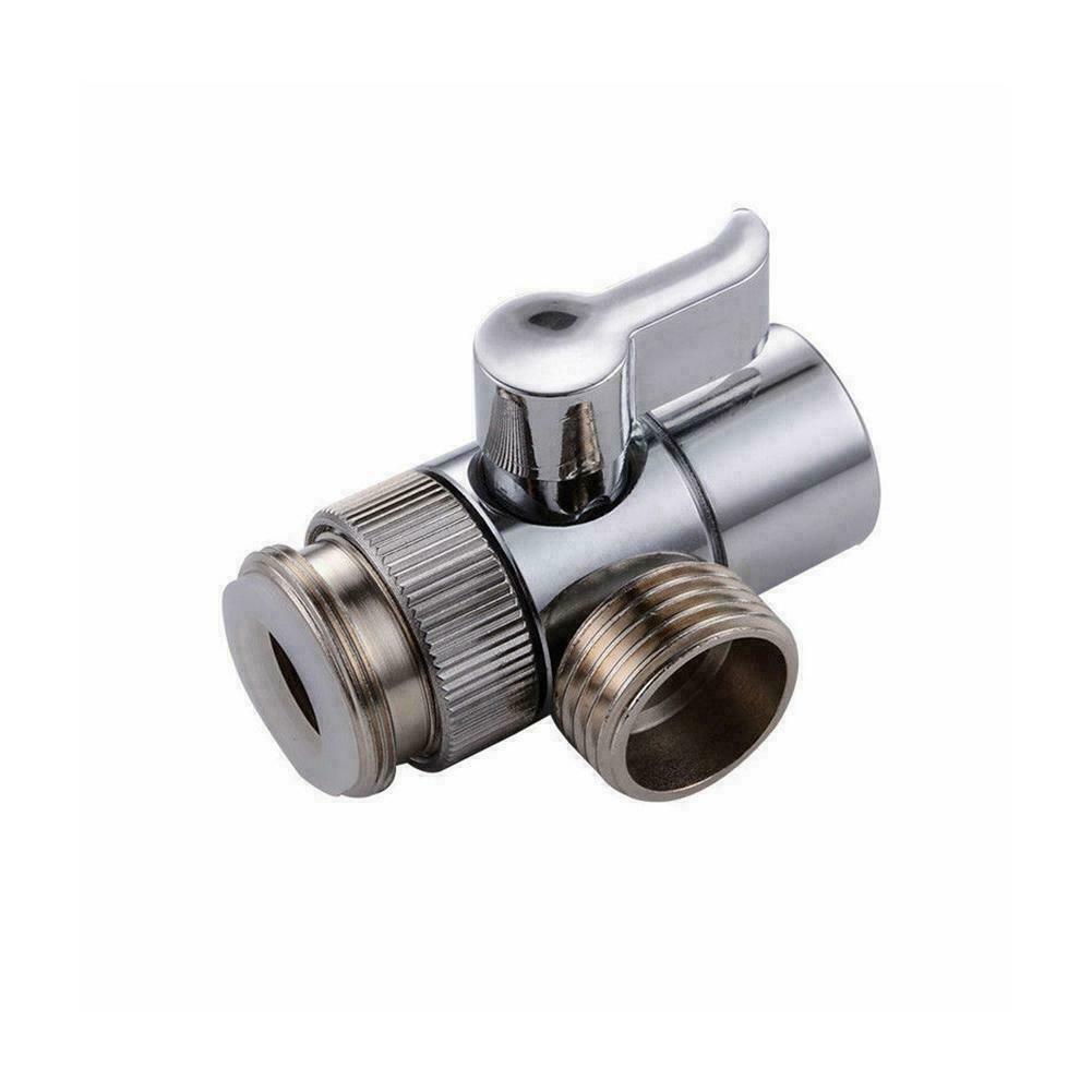 Brass Bidet Shower Head Diverter Valve Faucet Tap T-Adapter Splitter N5P9