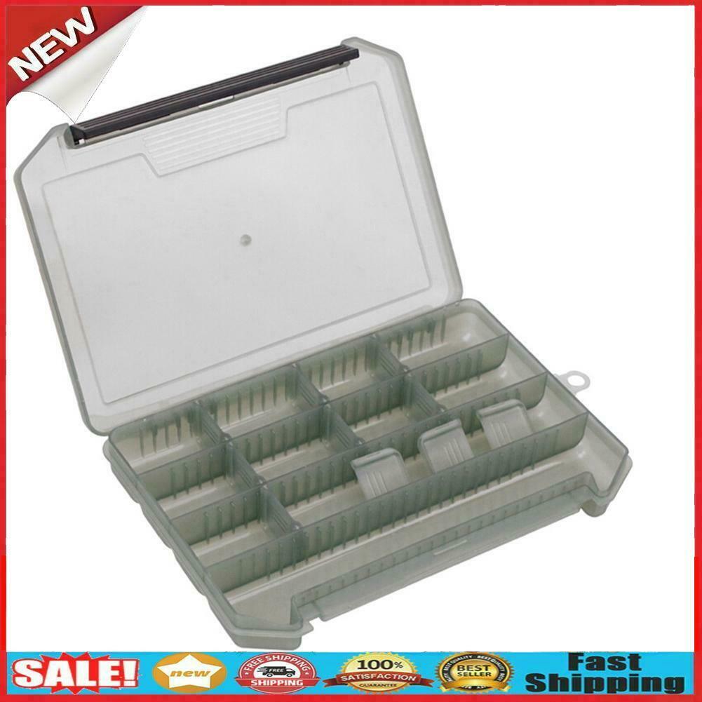 14 Grids Fishing Lure Bait Storage Box Fishing Tackle Tools Jig Hook Case @