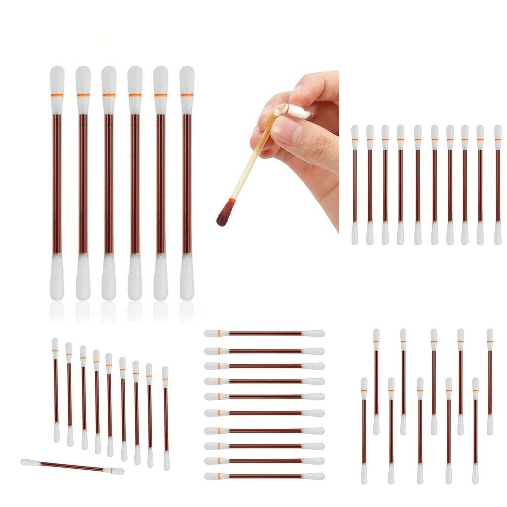 40 Pieces Double Ended Iodophor Cotton Swabs Applicators Plastic Sticks Set