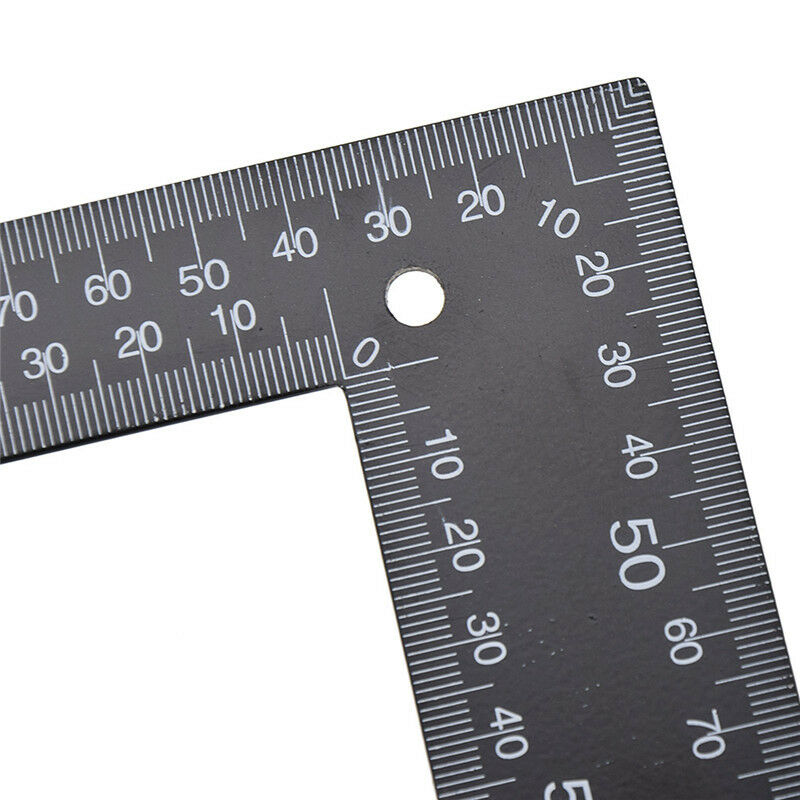 1 Pc DIY Right Angle Ruler Metal Ruler Making Leather Craft Hand Measuring Tool