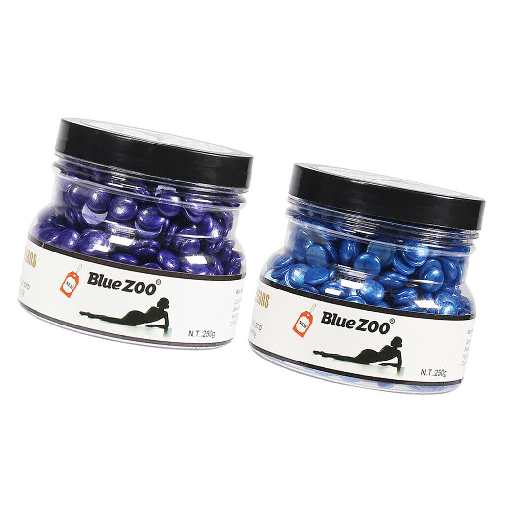 2 Packs Depilatory Hard Wax Beans No Strip Body Bikini Hair Removal Painless