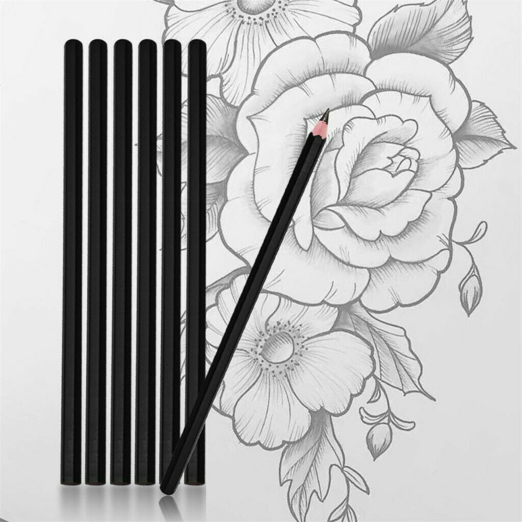 12PCS Tattoo Supply Stencil Pencil Carbon Drawing Transfer Pencils Black