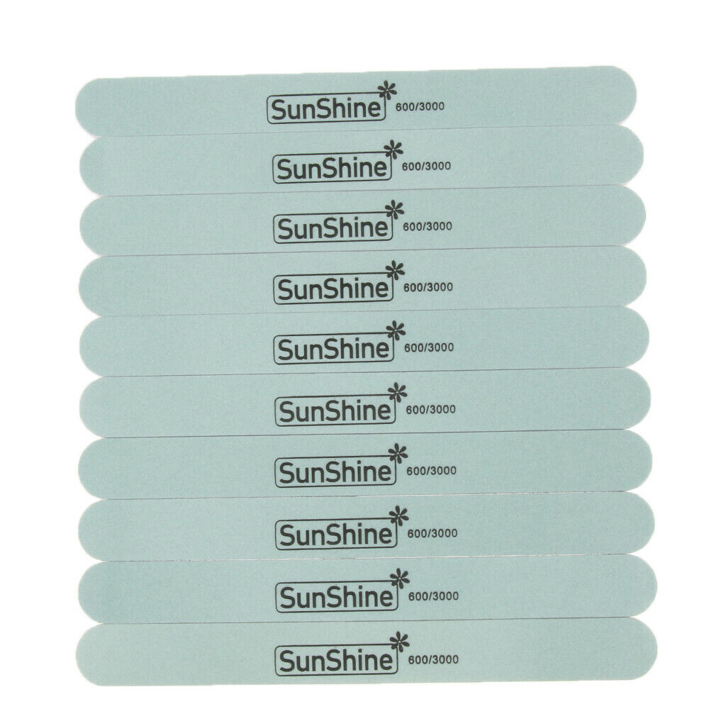 10Pcs Nail Files Sanding Buffing Buffer Nail Art Manicure Pedicure Tool Kit