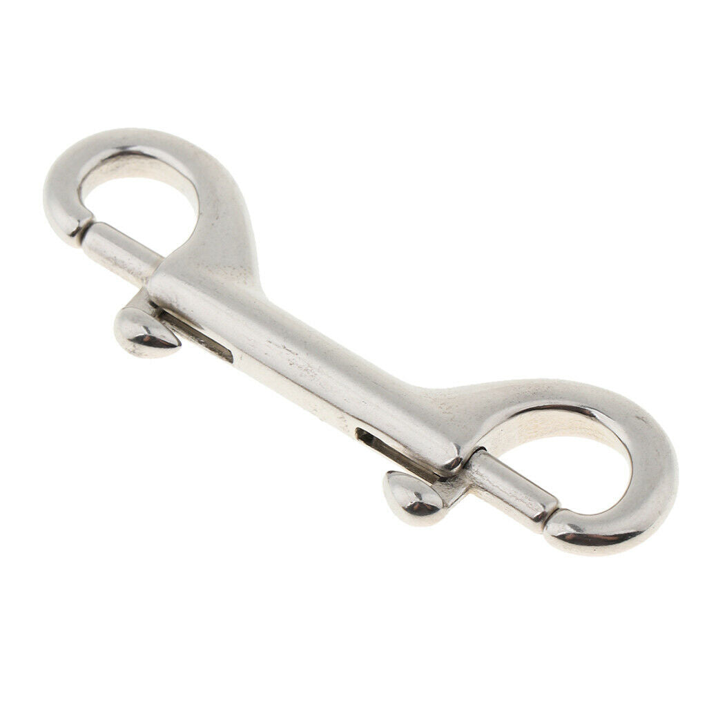 Stainless Steel Snap Hook Key Holder Brass Clip Keychain Spring Buckle