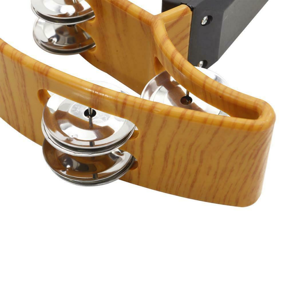 Double Row Tambourine Metal Jingles Hand Held Percussion Instrument For Kids And