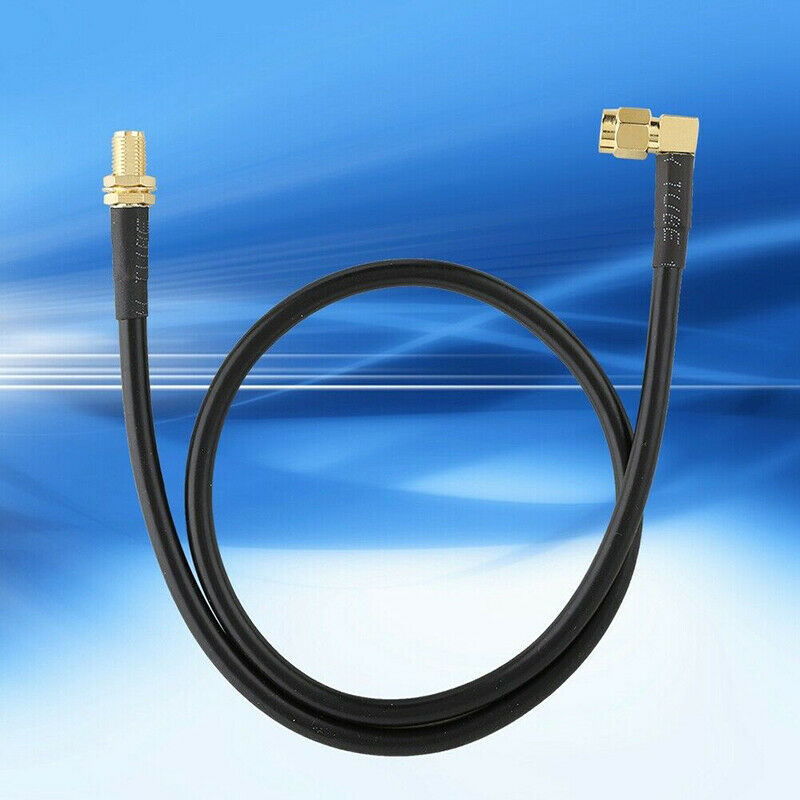 Black SMA Female To Male Antenna Extend Cable For Baofeng UV-5R UV-82 UV-9R Plus