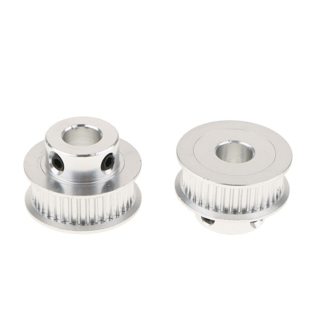 2pcs/GT2 Synchronous Wheel 36 Teeth 8 Mm Bore Aluminum Timing Pulley