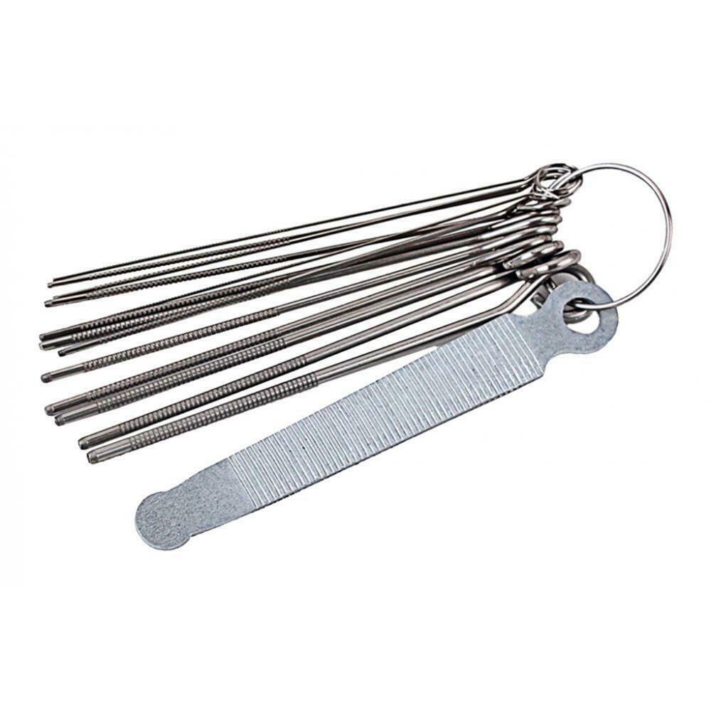 13 Pieces Guitar Nut Slotting File Kit Rods Set Luthier Repair Tool Parts