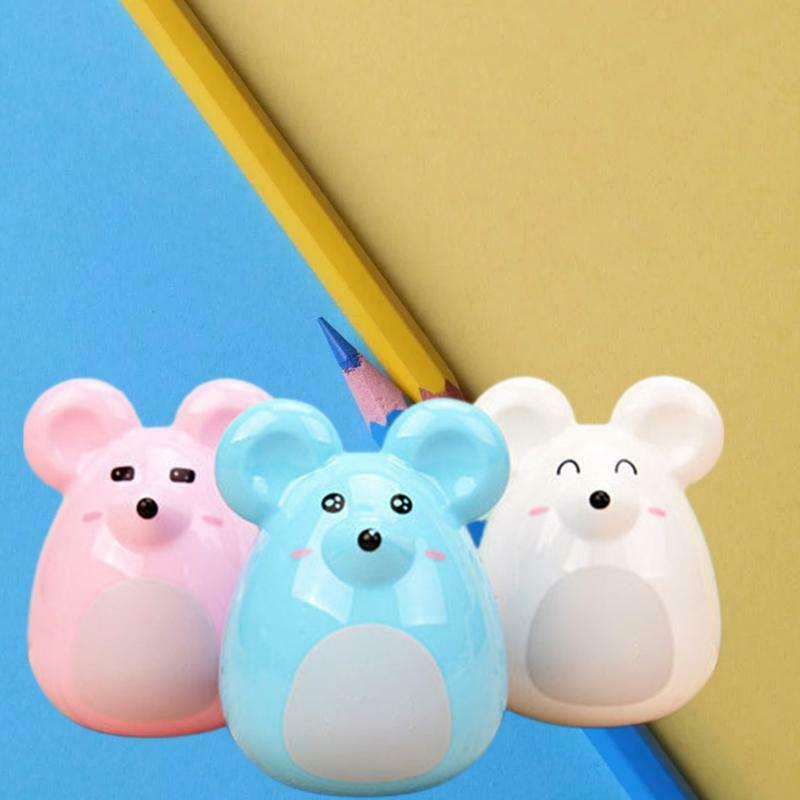 Cartoon Manual Pencil Sharpener Color As Random for Giveaway Boys Girls Kid Gift