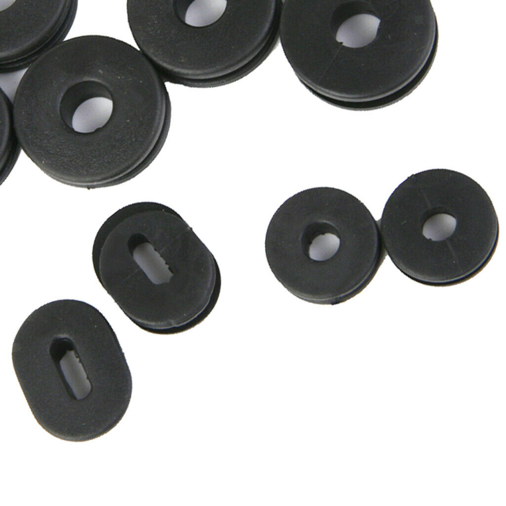24 Pieces Black Motor Cycle Mounting Grommets Repair Parts Kit For GS125