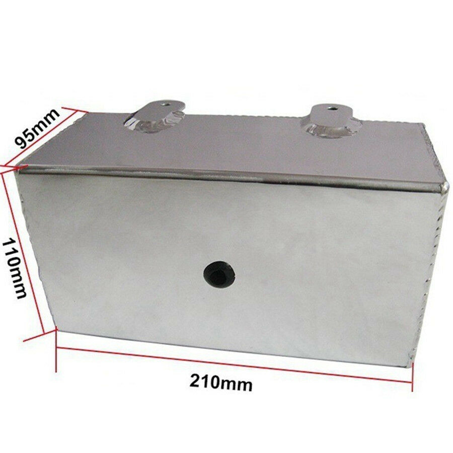 2L Windscreen Washer Bottle Aluminium Alloy Polished Intercooler Spray Tank