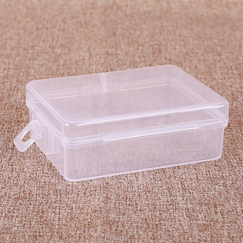 10x Clear Small Storage Box Hardware Collection Home Organizer