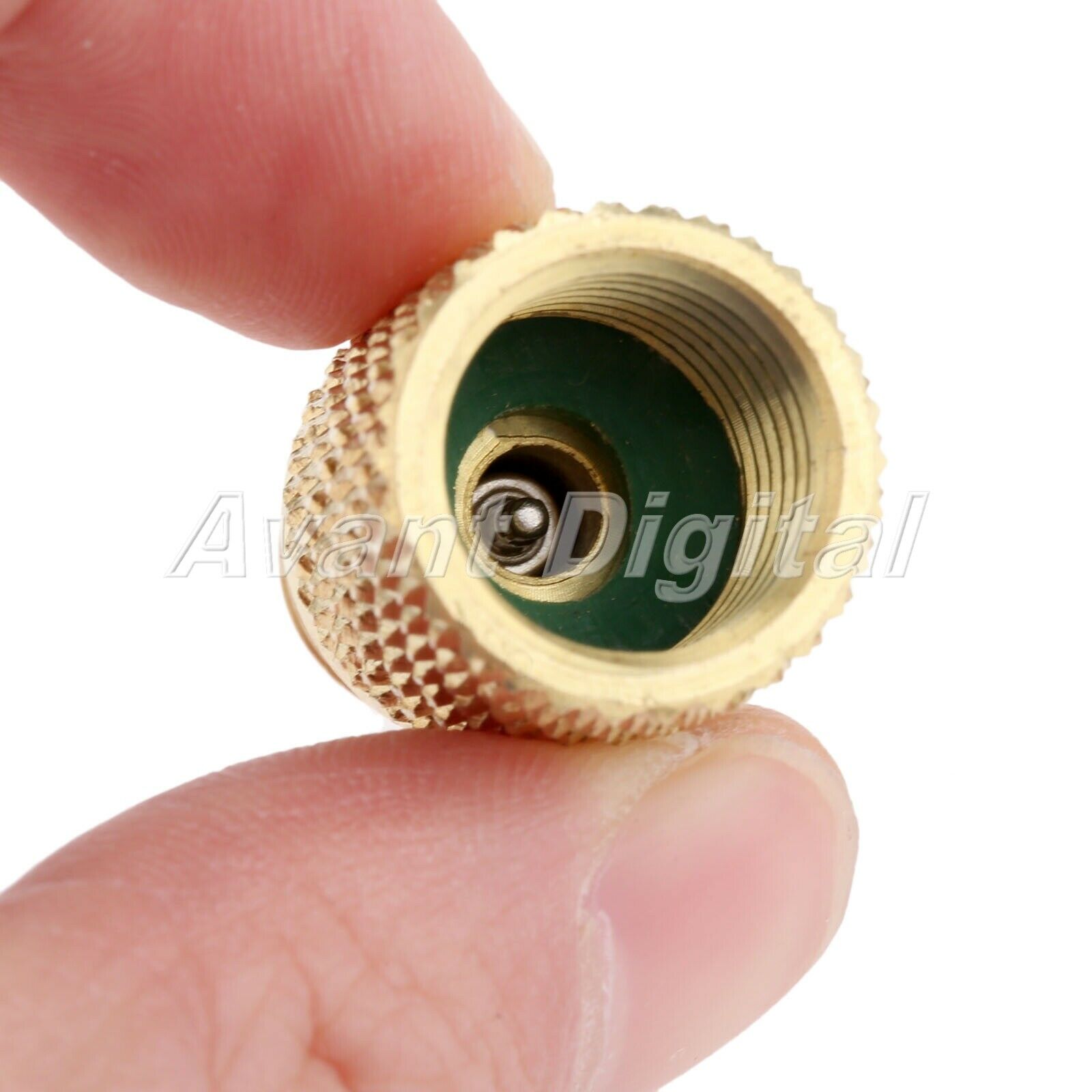 Brass Adapter R134a 7/16-20 UNF Male to 1/2-16 UNC Female Charging Hose Adapter