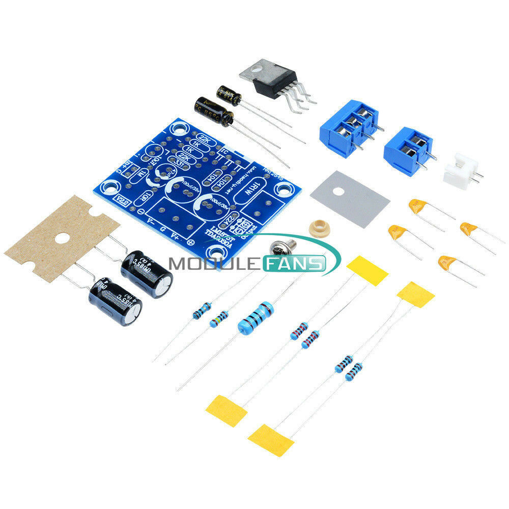 20W HIFI Mono Channel LM1875T Stereo Audio Amplifier Board Module DIY Kit
