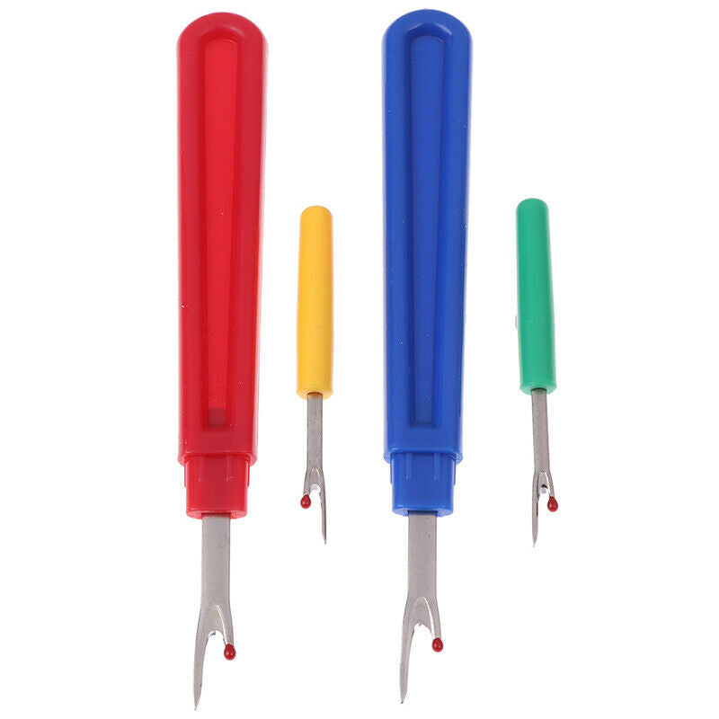 4 Stitch Ripper Plastic Handle Thread Seam Ripper Cutter Remover Sewing Craft SJ