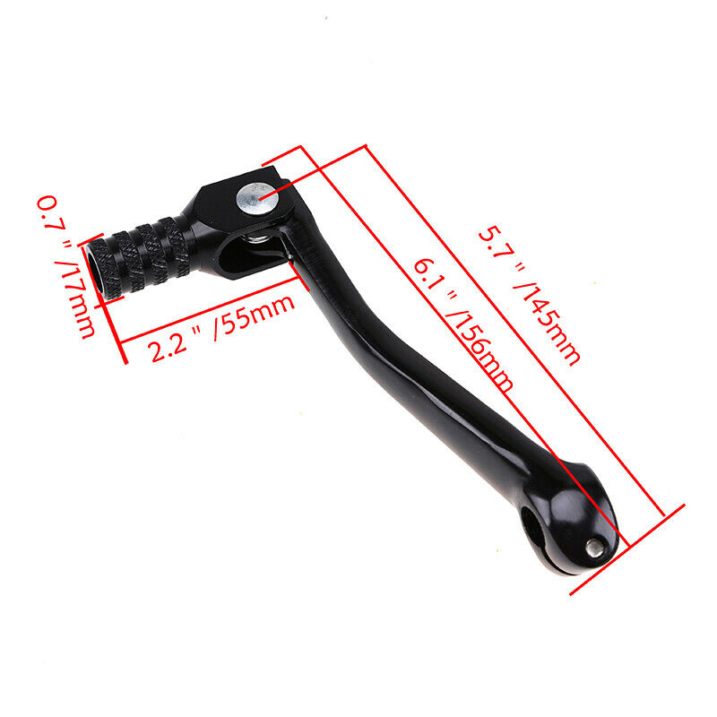 Universal Motorcycle Aluminium Alloy Gear Shift Lever Footrest Shifter Black