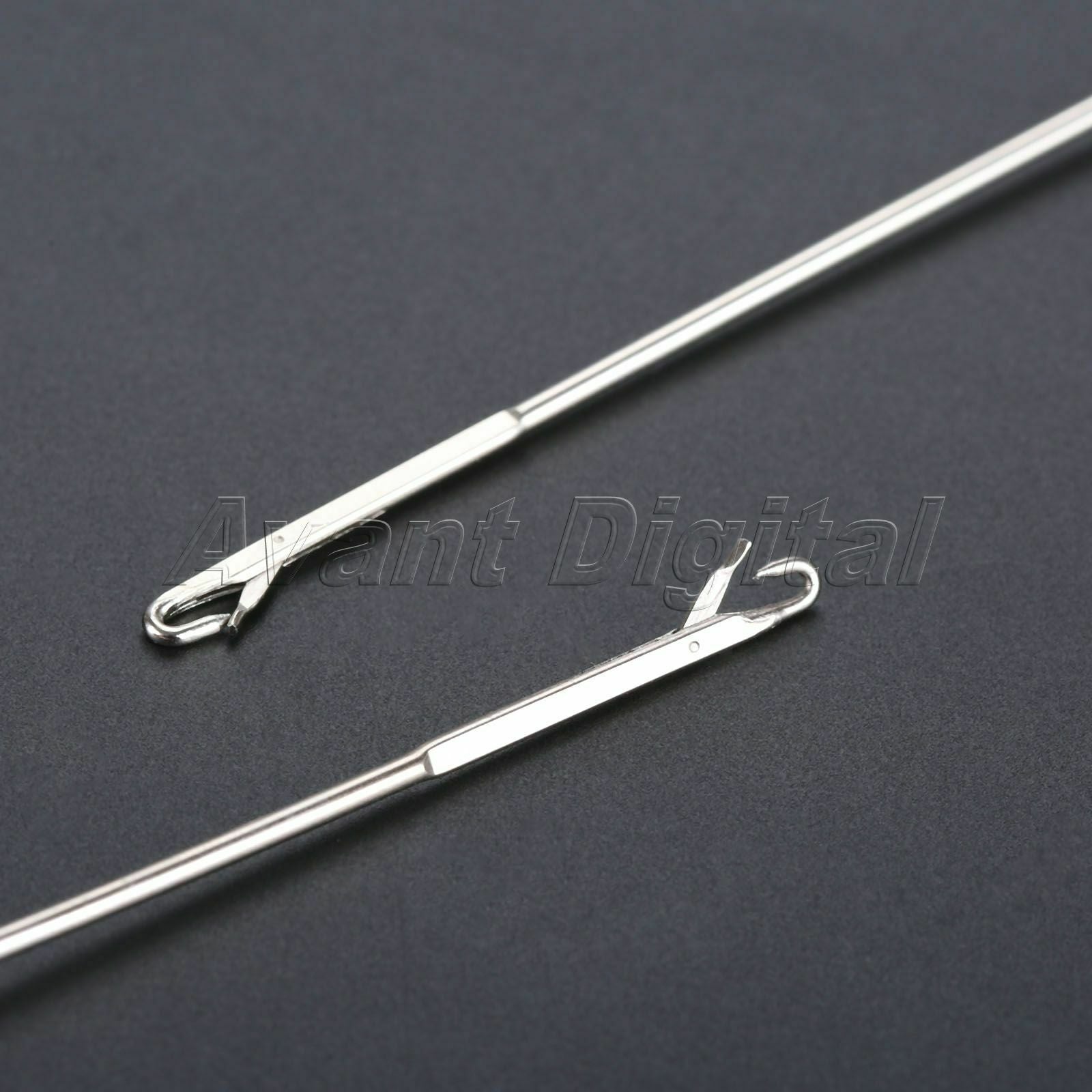 2Pcs Stainless Steel Sewing Loop Turner Hoop 18/26.5cm Home Sewing Accessories