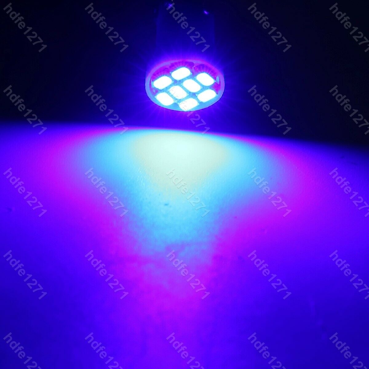 11 Pcs Blue LED Light Interior Package T10 31mm Map Dome License Lights