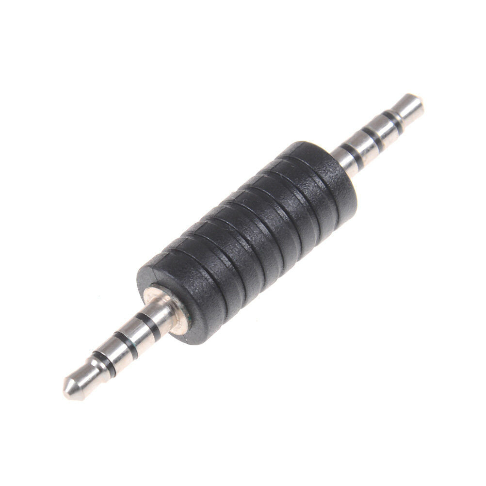 2X 3.5mm stereo male to male jack audio plug connector/coupler adapter joi.l8