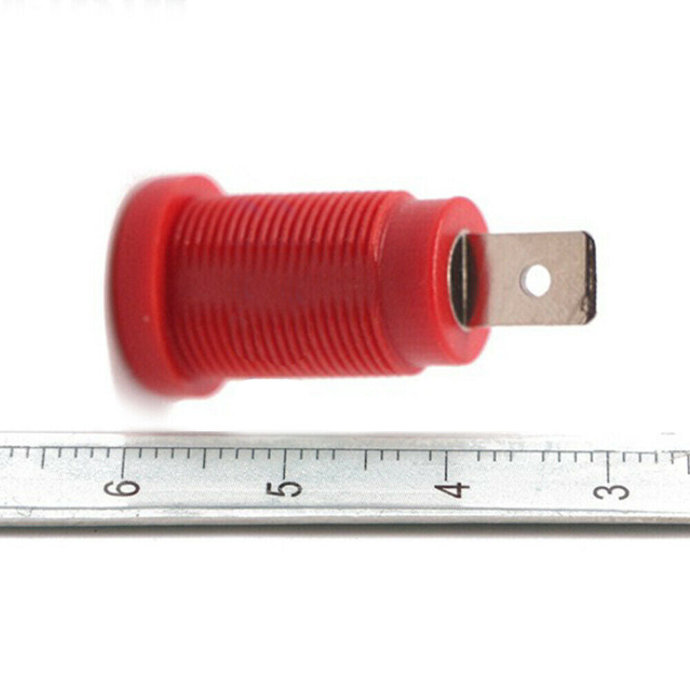 5 Colors 5PCS 4mm Copper Banana Plugs Female Jack Socket Plug Wire Connector