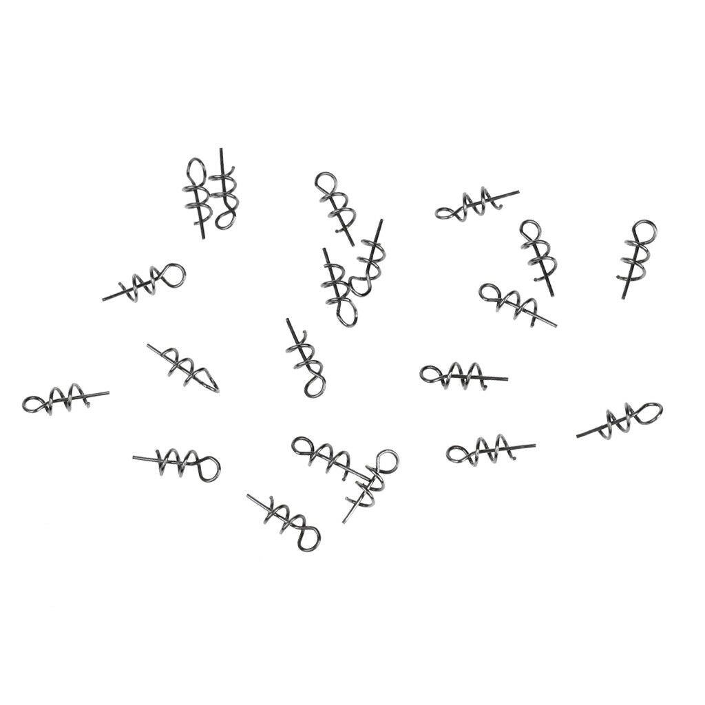 Pack Of 20pcs Fishing Lures Soft Worm Baits Hooks Fixed Pin Screw  Sport Air