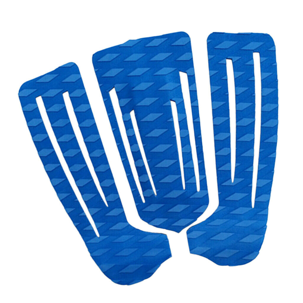 3Pcs Premium Surfboard Traction Pad Tail Pads Surfing Paddleboard Deck Grips