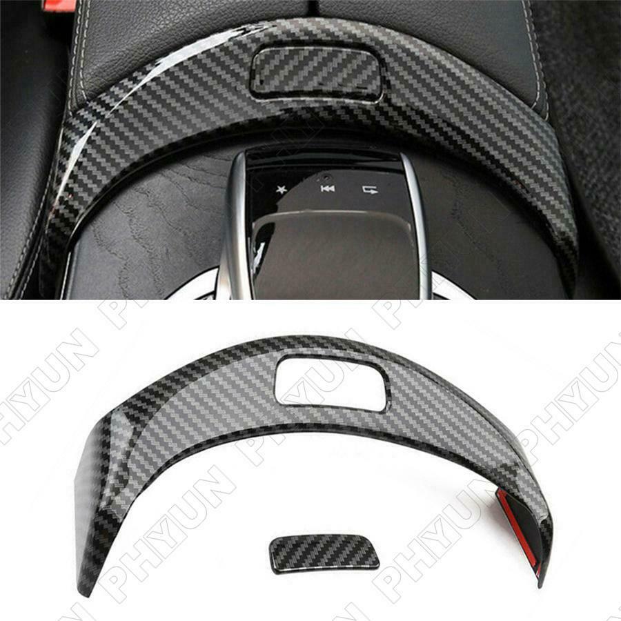 2x Car Armrest Box Button Frame For Mercedes Benz C Class X253 W205 GLC 2015-20