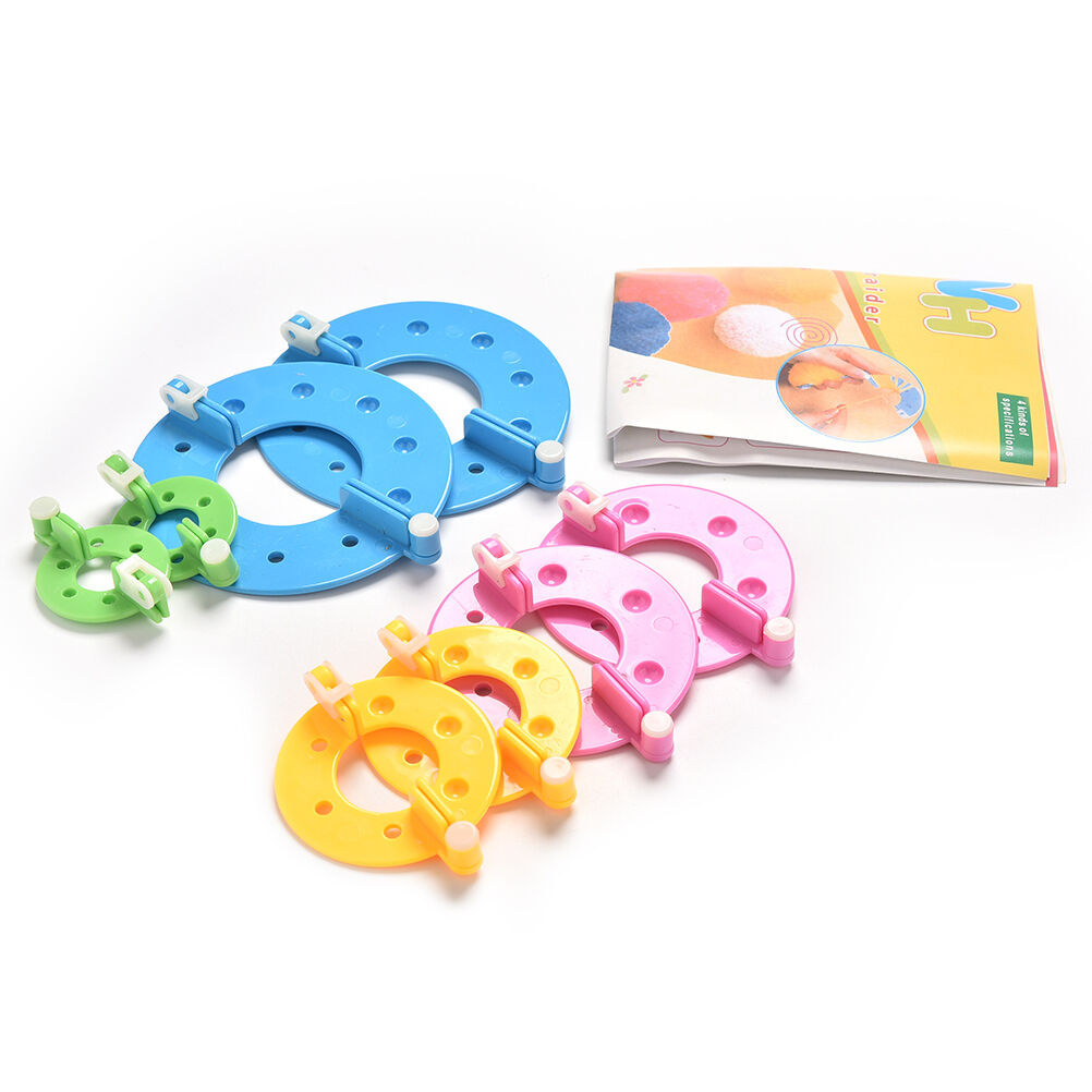 8pc Wholesale Pompom Maker Fluff Ball Weaver Needle Knitting Wool Tool D.l8